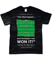 Solskjaer Champions League & Treble Winning Goal 1999 - T-Shirt