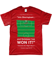 Solskjaer Champions League & Treble Winning Goal 1999 - T-Shirt