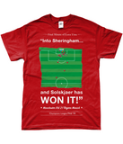 Solskjaer Champions League & Treble Winning Goal 1999 - T-Shirt