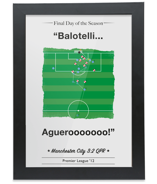 Aguerooo! Title Winning Goal 2012 - Framed Wall Art